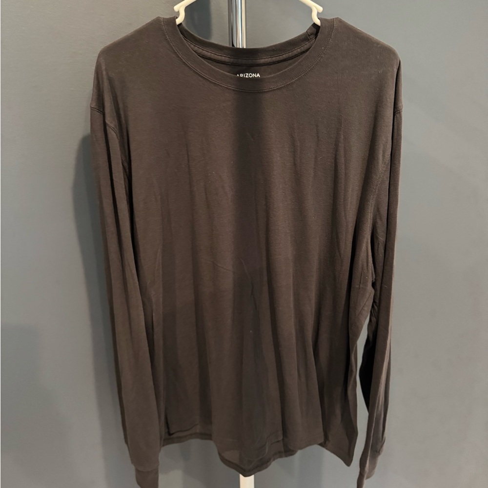 Arizona Jean Company Long-Sleeve Crewneck Shirt in Black